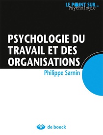 Psychologie Du Travail Et Des Organisations 