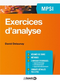 Exercices D'analyse ; Mpsi 