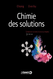Chimie Des Solutions (5e Edition) 
