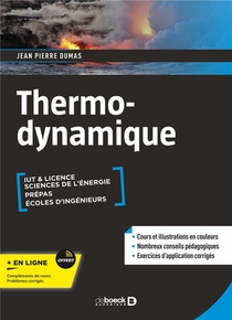 Thermodynamique : Cours, Exercices Et Problemes Corriges ; Licence, Iut, Prepas 