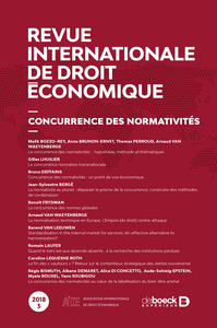Revue Internationale De Droit Economique 2018/3 - Concurrence Des Normativites 