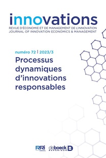 Innovations N 72 - Processus Dynamiques D'innovations Responsables 