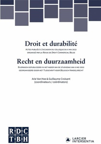 Droit Et Durabilite / Recht En Duurzaamheid 