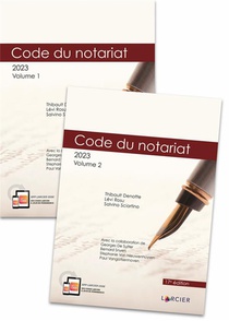 Pack Code Du Notariat (edition 2023) 