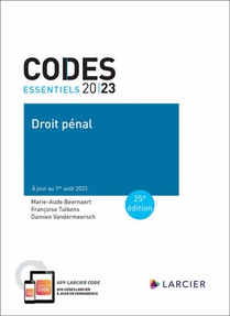 Code Essentiel Droit Penal 2023 - A Jour Au 1er Aout 2023 