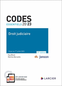 Codes Essentiels : Droit Judiciaire (edition 2023) 