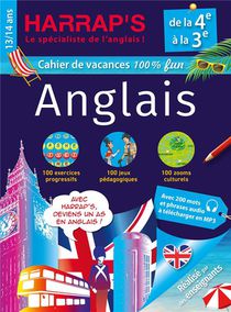 Harrap's Cahier De Vacances : Anglais ; De La 4e A La 3e 