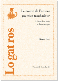 Le Comte De Poitiers Premier Troubadour 