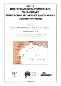 Carte Des Formations Superficielles Sous-marines Entre Port-barcares Et Saint-cyprien (pyrenees-orie 