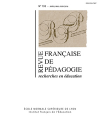 Revue Francaise De Pedagogie, N 195/2016. Varia 