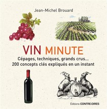Vin Minute ; Cepages, Appellations, Grands Crus...200 Concepts Cles Expliques En Un Instant 