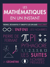Les Mathematiques En Un Instant ; Theories, Decouvertes Et Concepts Cles Expliques Visuellement 