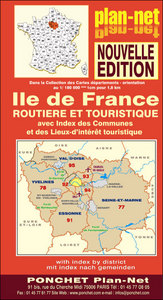 Ile De France ; Carte Routiere Et Touristique 