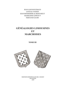 Genealogies Limousines Et Marchoises T03 