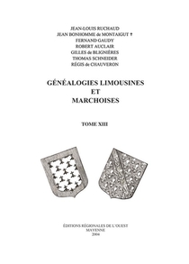 Genealogies Limousines Et Marchoises T13 