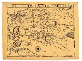 Pays De Saintonge En 1592 