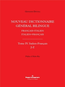 Nouveau Dictionnaire General Bilingue Francais-italien/italien-francais, Tome Iv - Italien-francais, 