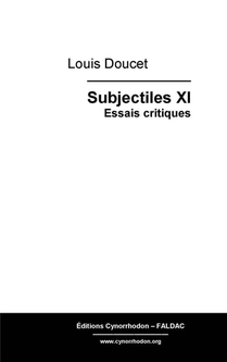 Subjectiles Xi : Essais Critiques 