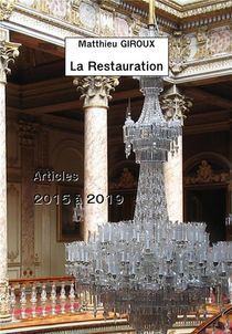 La Restauration ; Articles 2015 A 2019 