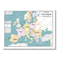 Carte Europe Politique Et Union Europeenne - Affiche 60x80cm 