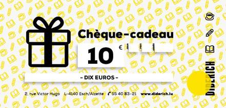CHEQUE CADEAU 10 EUROS 