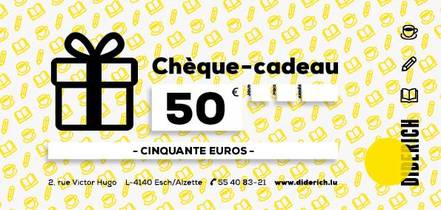 CHEQUE CADEAU 50 EUROS 