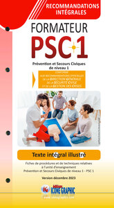 Fiches Illustrees Des Recommandations Integrales 2023 Du Formateur Psc1 (6e Edition) 