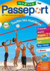 Passeport : Toutes Les Matieres ; Cahier De Vacances ; De La 4e A La 3e 