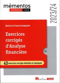 Exercices Corriges D'analyse Financiere (edition 2023/2024) 