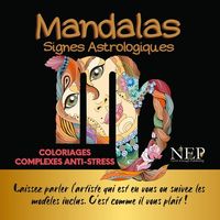 Mandalas Signes Astrologiques - Coloriages Anti-stress - Illustrations, Couleur 