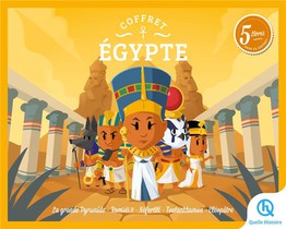 Coffret Egypte : Grande Pyramide ; Ramses Ii ; Nefertiti ; Toutankhamon ; Cleopatre 