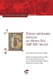 Poemes Abecedaires Francais Du Moyen Age : (xiiie-xive Siecles) 