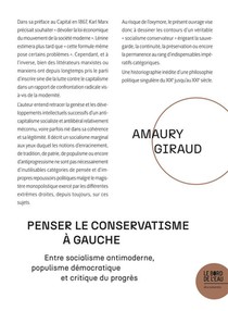 Penser Le Conservatisme A Gauche : Entre Socialisme Antimoderne, Populisme Democratique Et Critique Du Progres 