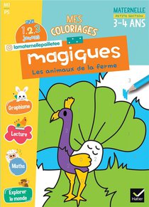 1, 2, 3 Jouons ! : Mes Coloriages Magiques ; Ps ; Les Animaux De La Ferme 