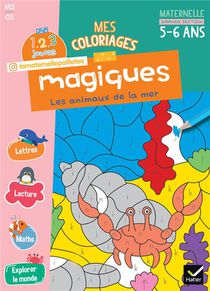 1, 2, 3 Jouons ! : Mes Coloriages Magiques ; Gs ; Les Animaux De La Mer 
