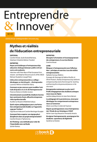 Entreprendre & Innover 2019/3-4 - 42-43 - Mythes Et Realites De L'education Entrepreneuriale 