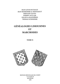 Genealogies Limousines Et Marchoises T10 