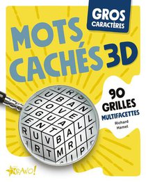 Gros Caracteres : Mots Caches 3d : 90 Grilles Multifacettes 