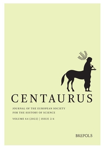 Centaurus. Journal of the European Society for the History of Science, 