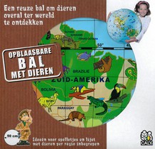 Opblaasbare werledbol 50 cm dieren maxi globe 