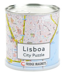 Lisboa city puzzle magnets 
