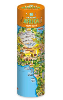 Puzzle Amazing Africa in a tube 250 pieces 57 cm x 43 cm 