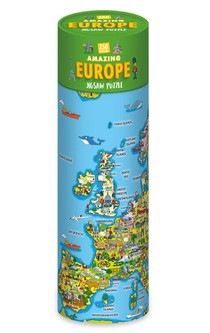 Puzzle Amazing Europe in a tube 250 pieces 57 cm x 43 cm 