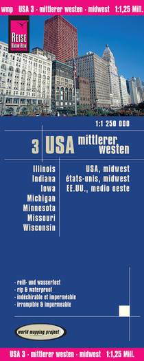 World Mapping Project USA 03. Mittlerer Westen 1 : 1 250 000 