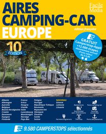 Aires camping-car Europe (30 pays) 2022 GPS 