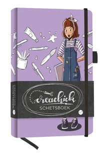CreaChick Schetsboek Lila 