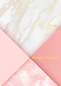 Passion Planner-12 maanden- wekelijks - A5- Zachte kaft-Marmer Goud- Allets Comfort 