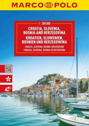 Kroatië, Slovenië, Bosnië Wegenatlas Marco Polo