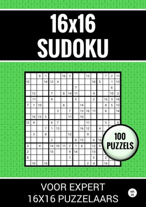 16x16 Sudoku - 100 Puzzels voor Expert 16x16 Puzzelaars - Nr. 39