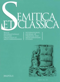 Semitica et Classica (2022) 